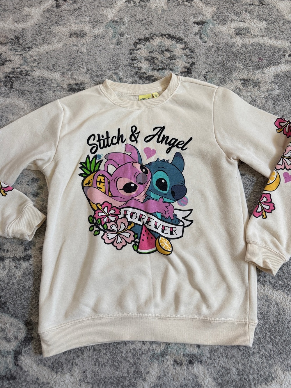 Disney Stitch & Angel Soft Crewneck Size 12 Girls